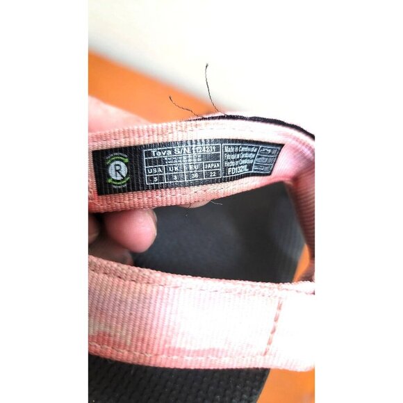 Teva Kids Pink & Black Outdoor Sandals Size 5 - Picture 8 of 8